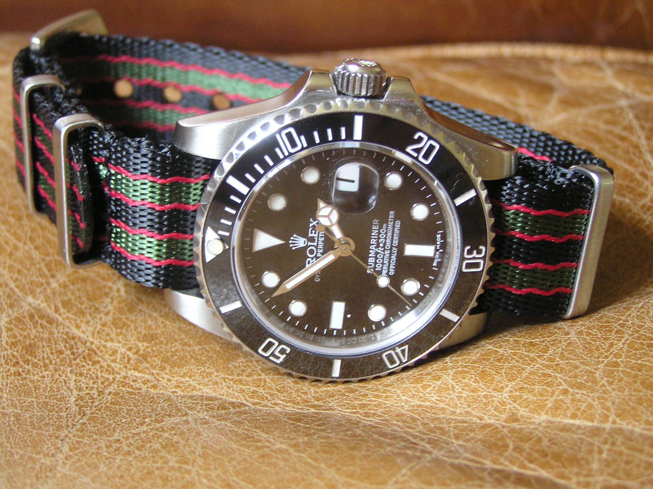 Bond No Time To Die NATO Strap For Rolex SubmarinerLuxuryWatchStraps ubicaciondepersonas