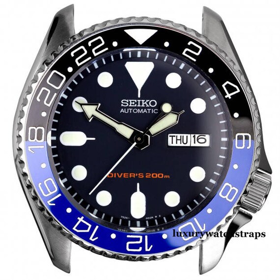 seiko skx007 gmt batman