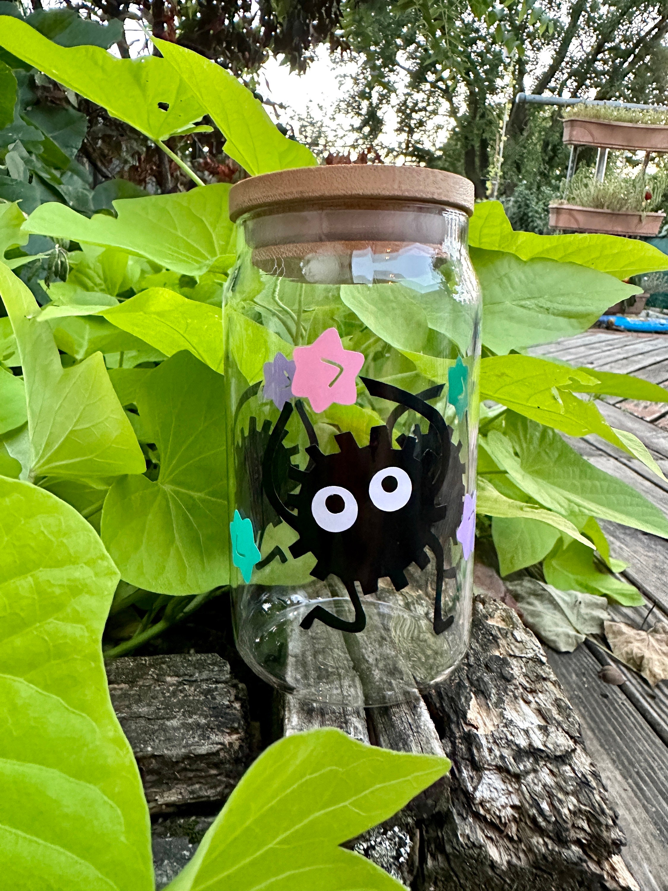 Spirited Away Soot Sprites Glass Cup Tumbler Handmade Gift Studio ...