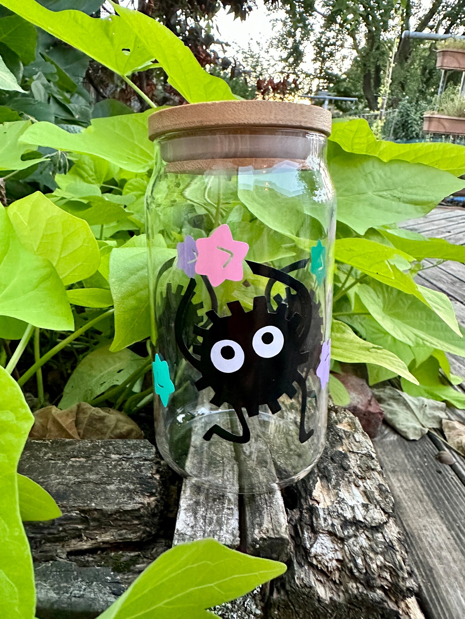 Spirited Away Soot Sprites Glass Cup Tumbler Handmade Gift Studio ...