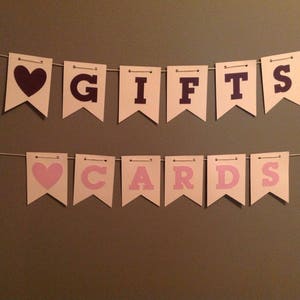 bannière cadeaux et cartes | | de décoration de mariage Bannières de boîte à cartes | Cartes | Cadeaux | | de mariages DIY Cadeaux de mariage |