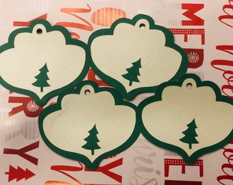 Christmas 2” Gift Tags Set of 12 | Christmas Tree Tags | Holiday Gift Tags | Gift Tags | Party Decor |