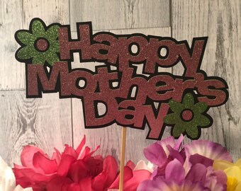 Happy Mothers Day 7" Cake Topper / Cake Topper Centrotavola / Cake Topper / Happy Mothers Day / Party Decor / Moms Day / Festa della mamma /