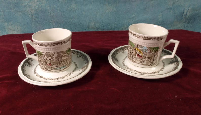 Shakespeare Sonnets Perfect Romantic Gift For 2 Cups Saucers Kensington Stafford Ironstone