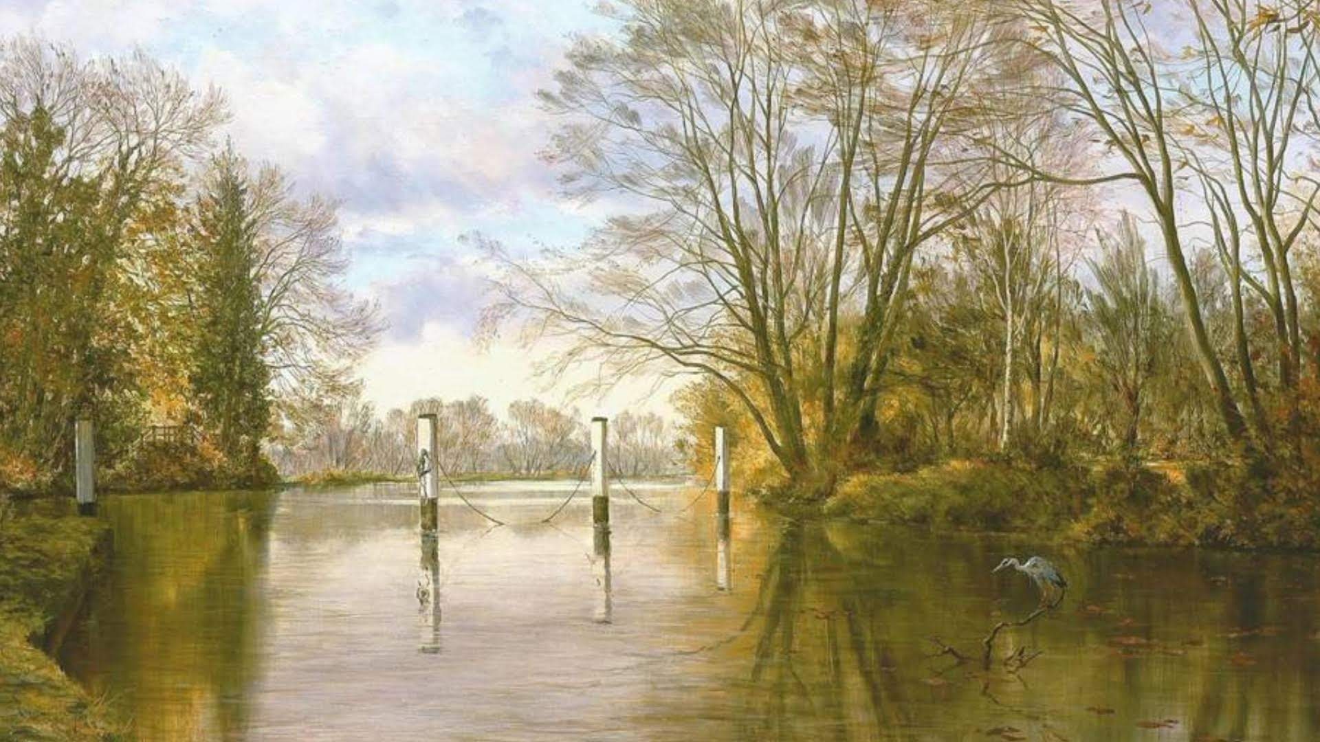 Rare fine art oil on canvas landscape paintings of scenes near | Etsy