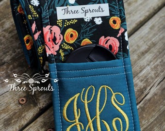 Camera Strap, Camera Strap Cover, Monogrammed Camera Strap, Padded Camera Strap, Rifle Paper Co Fabric -Painted Roses