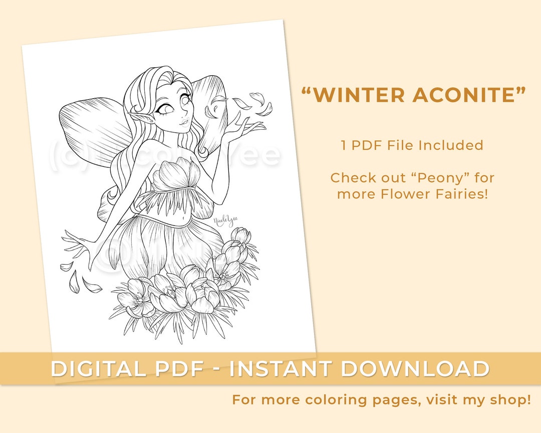 Flower Fairies Winter Aconite Nicole Yee (iikiui) Printable