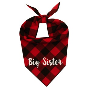 Big Sister Dog Bandana, Baby Announcement Dog Bandana, Gender Reveal Dog Bandana, Pregnancy Announcement, Baby Shower Gift for Dog Mom