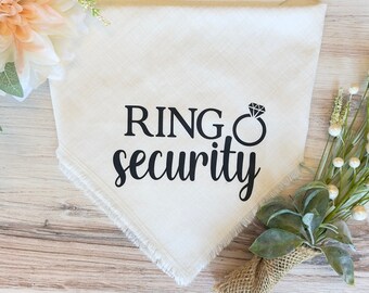 Ring Security Dog Bandana, Wedding Announcement Dog Bandana, Engagement Pet Scarf, My Humans are Getting Married, I Do Too, Dog Wedding