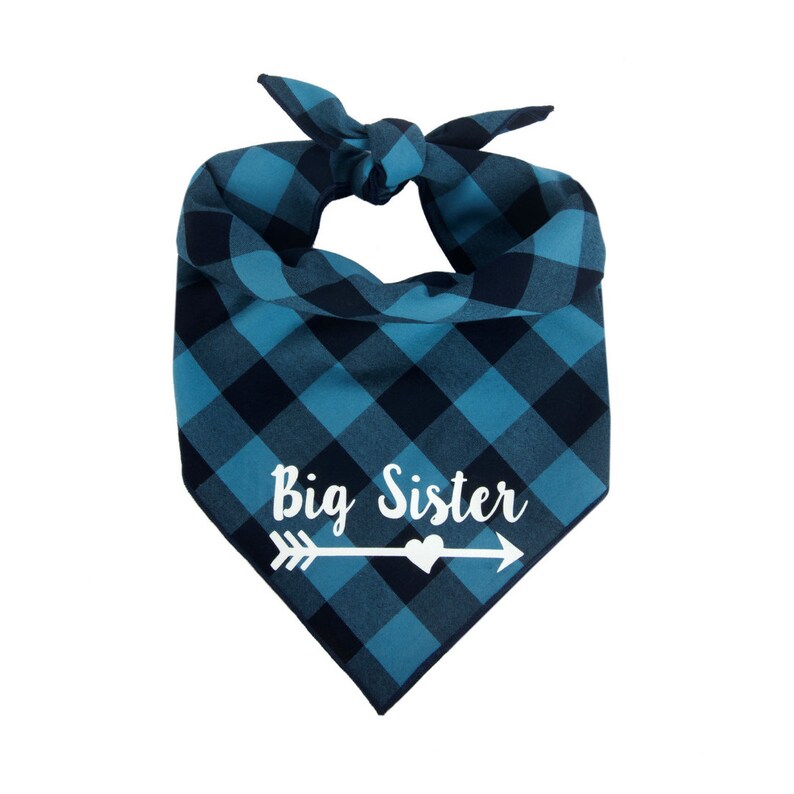 Dog Baby Announcement Bandana Onesie Big Sister Dog Bandana Etsy