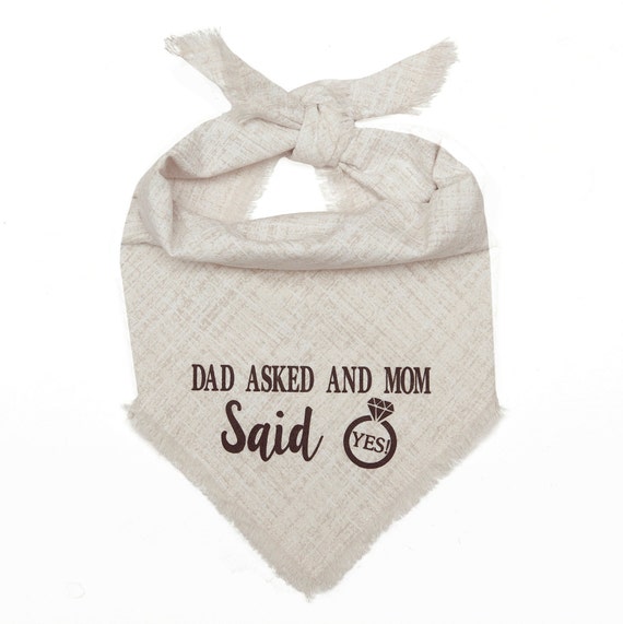 mom said yes dog bandana