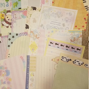 17 Folhas Grandes de Memorando Kawaii