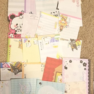 25 mini hojas de notas kawaii