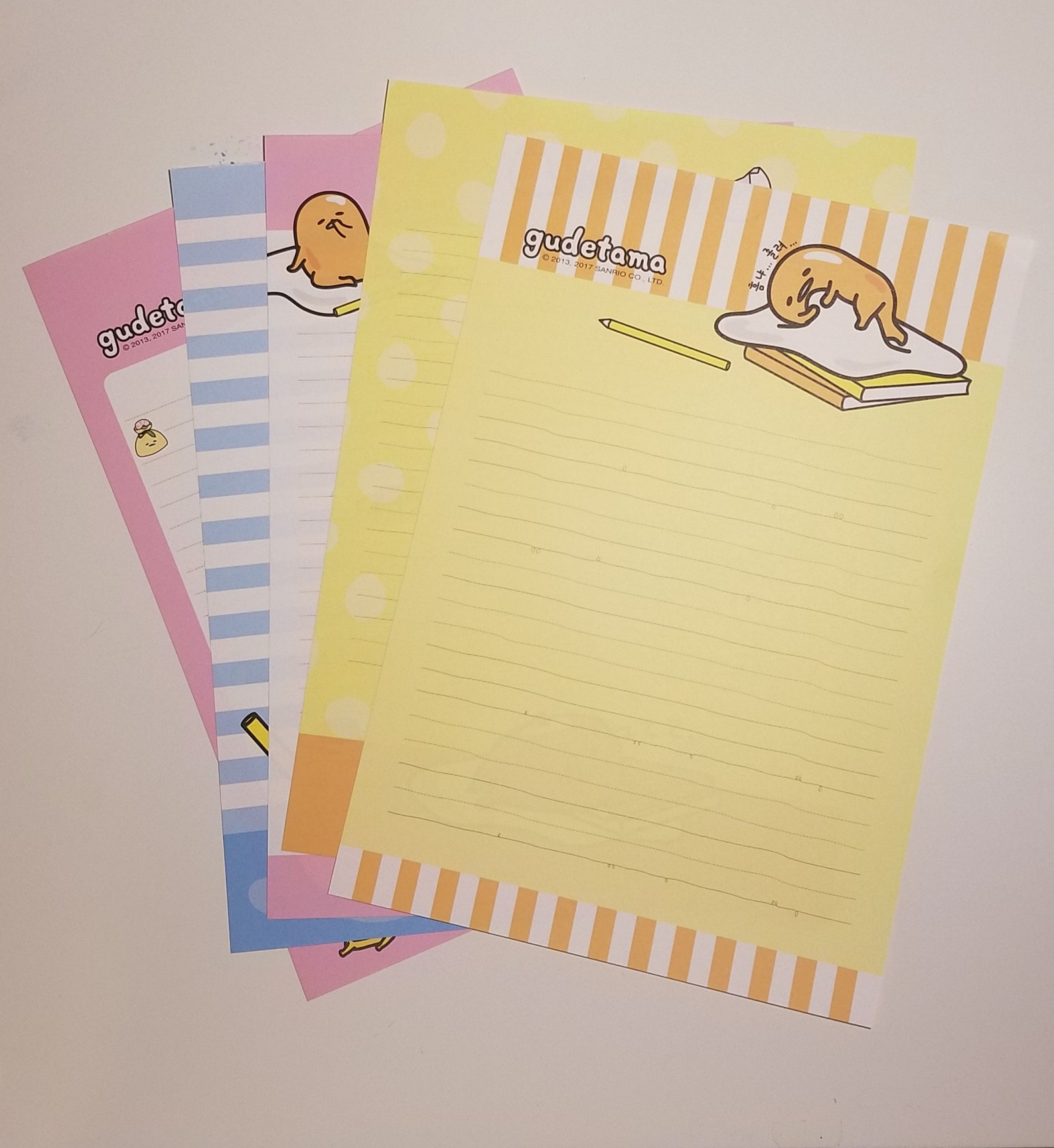 Large Gudetama Stationery Sheets | Etsy