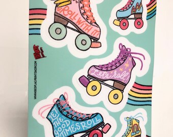 Roller Skating Sticker Sheet