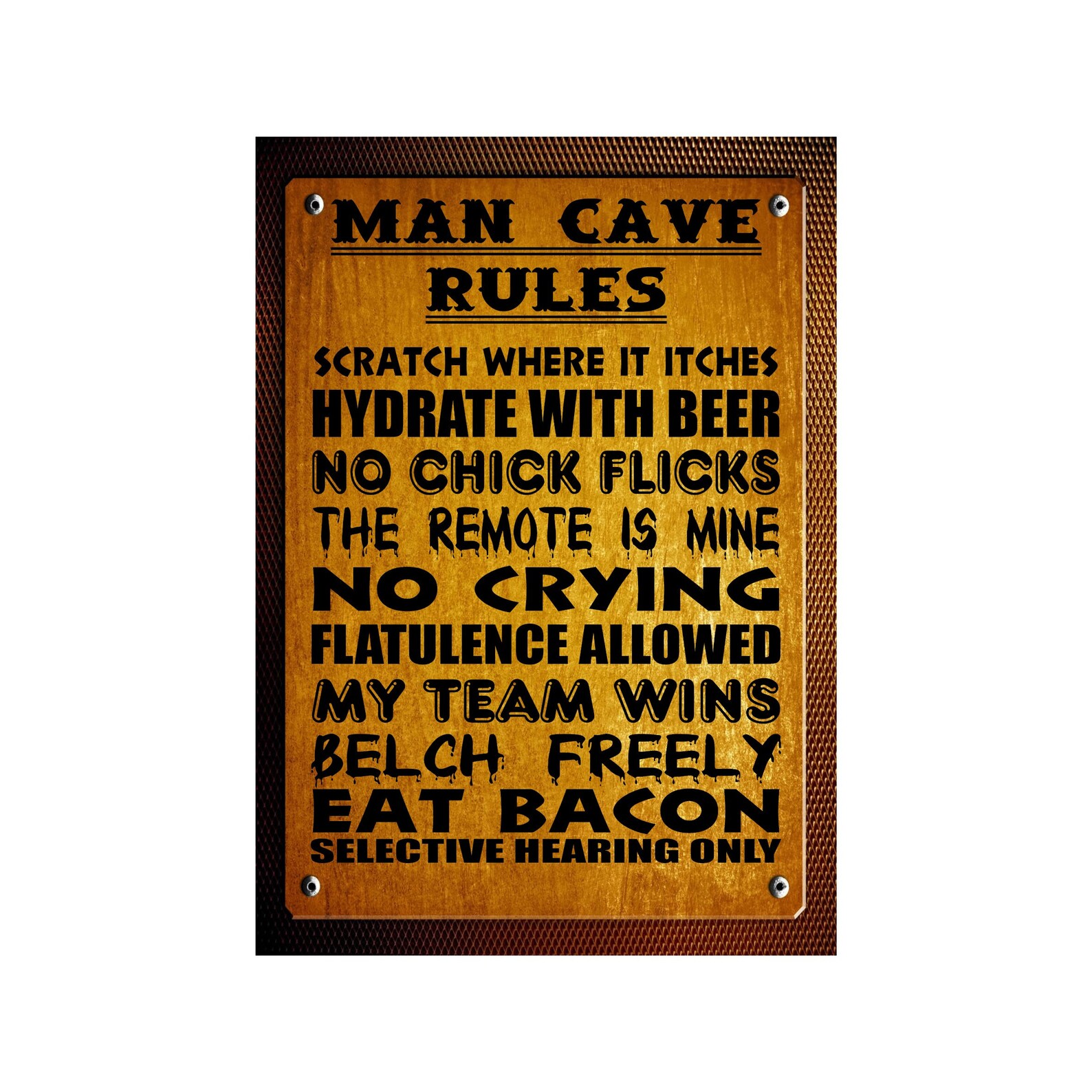 Man Cave Posters Etsy