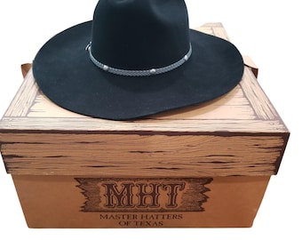 1980s Vintage Resistol El Paso 4x Beaver Black Cowboy Western Hat
