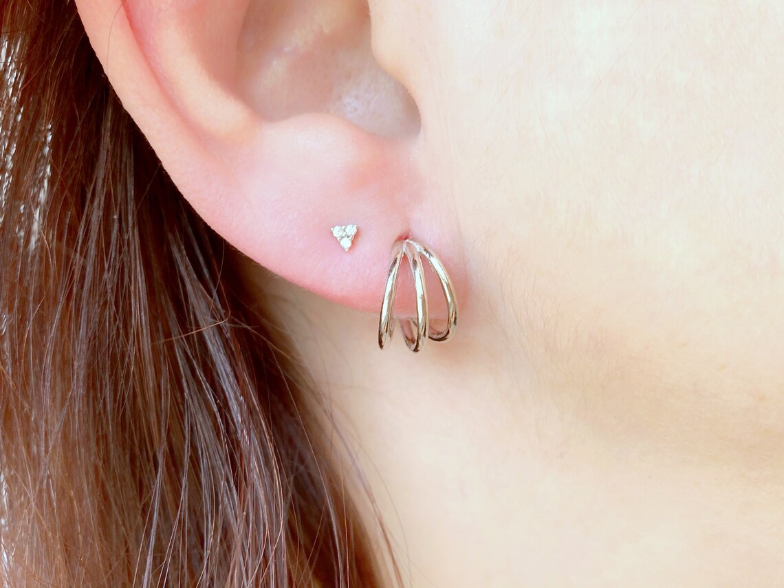 wicker heart earrings