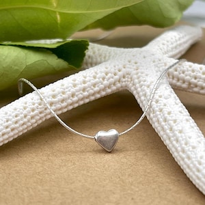 ブレスレット LESS IS MORE silver heart necklace Diamond Double Heart Necklace 1/5 ct tw Sterling Silver 18