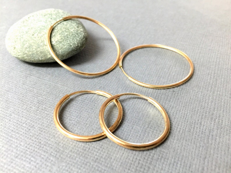 Large Gold Hoops Classic Gold Hoops Extra Large Hoop Etsy Canada