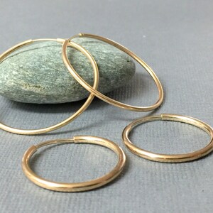 Large Gold Hoops Classic Gold Hoops Extra Large Hoop - Etsy Canada