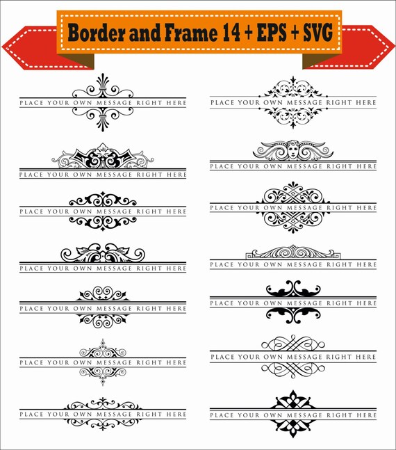 Grenze Vintage Antik Ecke Renaissance Retro Vektor Clipart Png Etsy