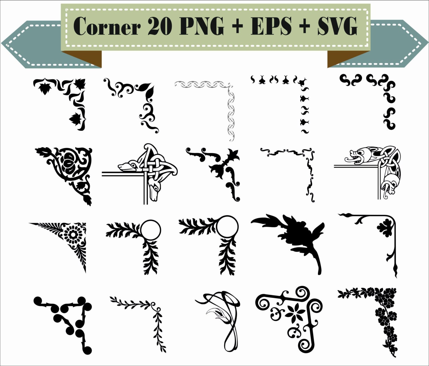 Free Free 268 Flower Border Line Svg SVG PNG EPS DXF File