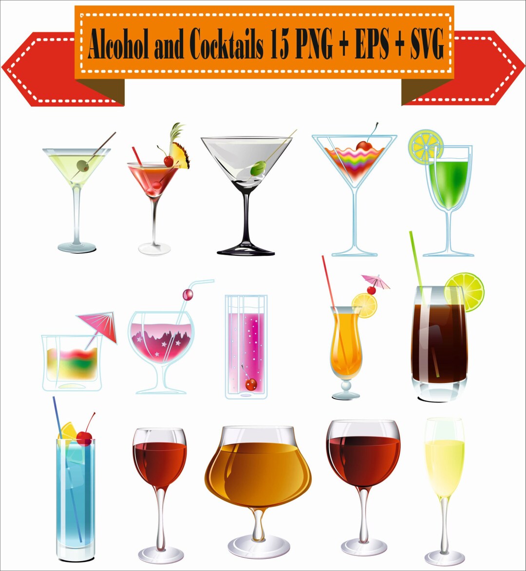 Alcohol and Cocktails Beer Vodka Rum Blender Recipes Etsy
