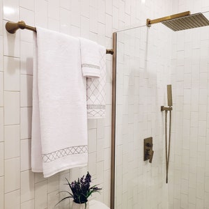 Sparkles Home Atlas Rhinestone 3-Piece Towel Set