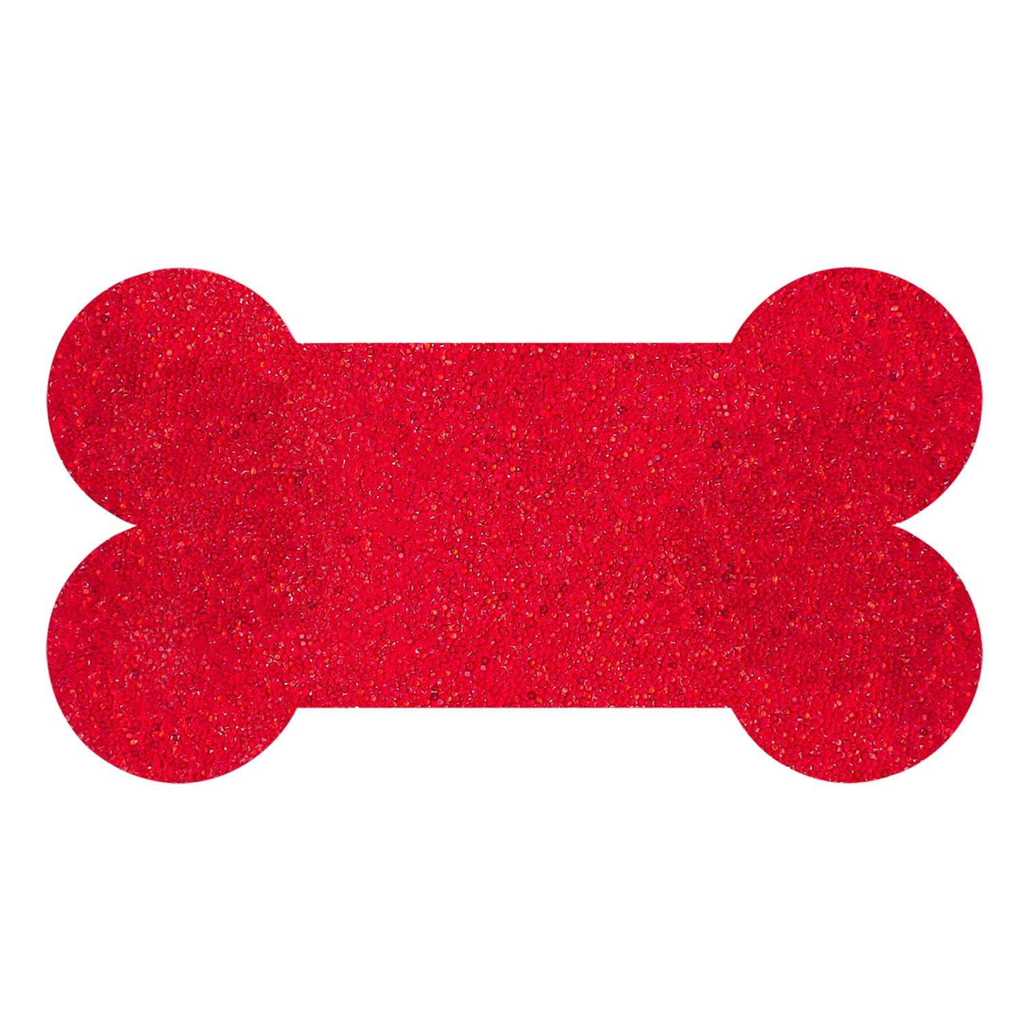 Sparkles Home Futtermatte In Knochenform Mit Strass – Rutschfest, Leicht Zu Reinigen, Für Hunde/Katzen, Rosa, 26,7x48,3 Cm