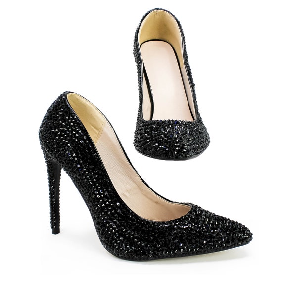 Strass Rhinestone Heels - Black