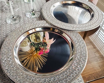 Sparkles Home Madison Avenue Rhinestone Charger Plate