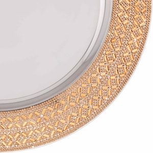 Wholesale Luminous Rhinestone Charger Plate For Your Store