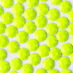 Neon Yellow Hotfix Rhinestuds