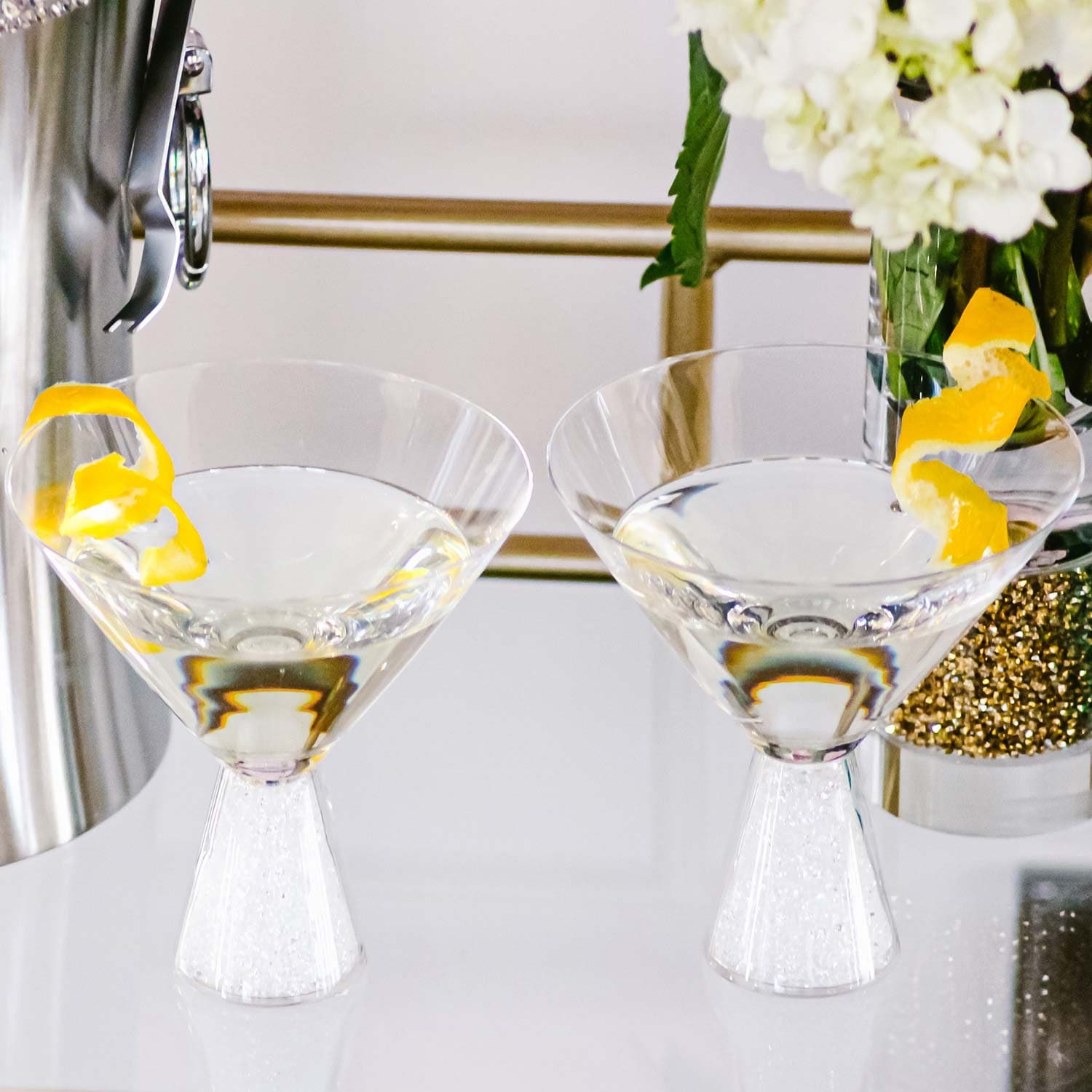 After Hours Stemless Martini Glasses, Set of 6