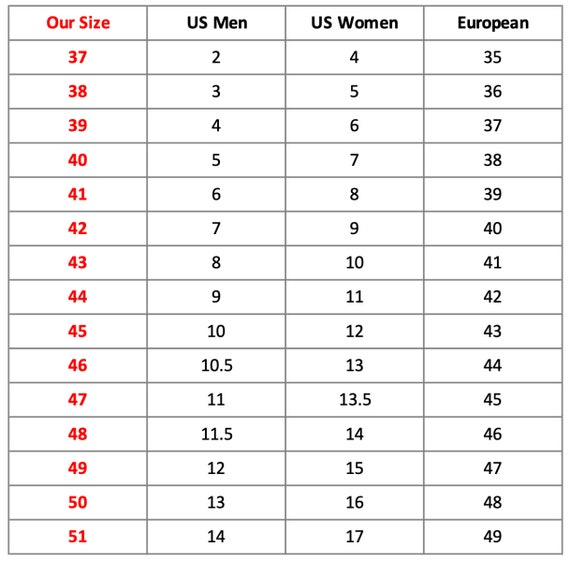 Shoe Conversion Chart Mexico Size In Us Size Conversion Chart