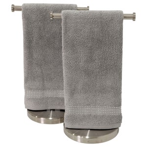 Sparkles Home Stripe Rhinestone Hand Towel (Set of 2)