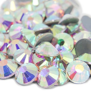 Clear AB Machine Cut Hotfix Rhinestones