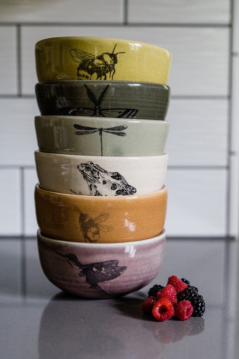Illustrated Cereal Bowl Colorful Cereal Bowl image 0