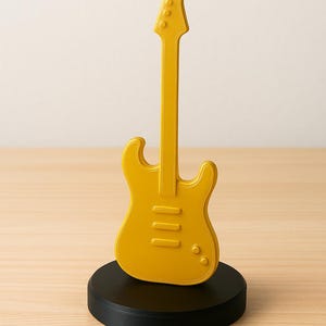 3D Printed Electric Guitar Trophy | Music Award, Customizable