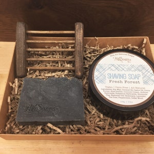 Mens gift set, Free Shipping. men soap Set, fathers day, Men vegan gift set, boyfriend gift, vegan men&#39;s gift, shaving set, shaving kit