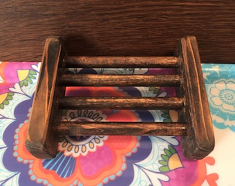 Jabonera hecha a mano, jabonera de madera de pino, jabonera de madera natural, jabonera artesanal, jabonera de madera, jabonera rústica, accesorio de spa