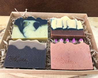 Set de regalo de jabón natural, cesta de regalo de jabón, set de jabón navideño, set de jabón vegano, futura novia, futura madre, set de regalo de cumpleaños, set de regalo de spa