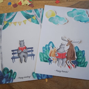 Oso Postkarten - Inspiriert von meinem Buch Oso - 2er Set