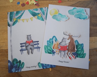 Oso Postcards - Inspired by my book Oso - Set of 2
