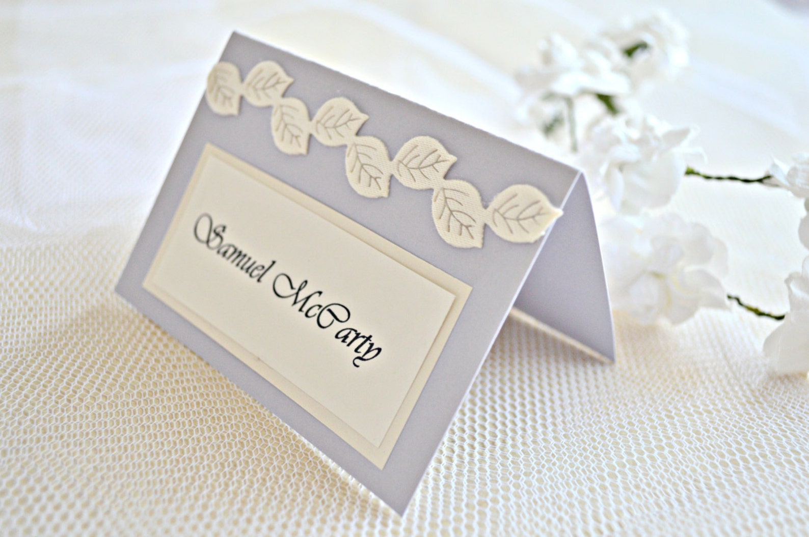 Leaves wedding place cards rustic place cards wedding place Etsy