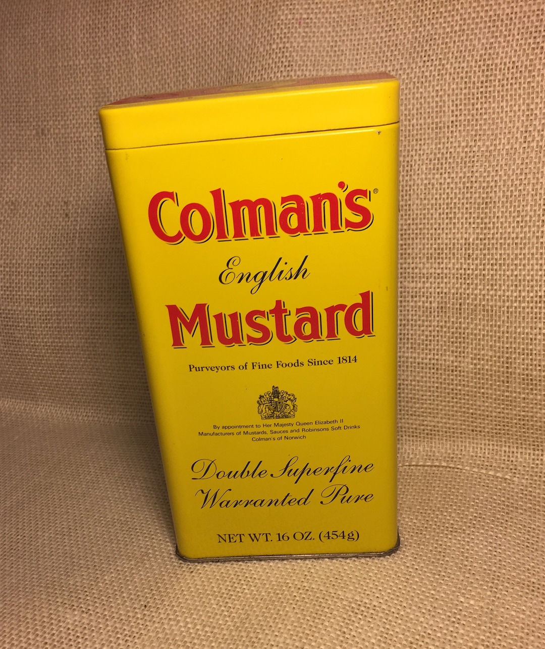 Vintage 16oz. Colman's English Mustard Empty Tin Etsy