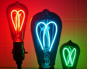 Light Bulbs - ST64 LED "Double Loop" Antique Style Light Bulbs
