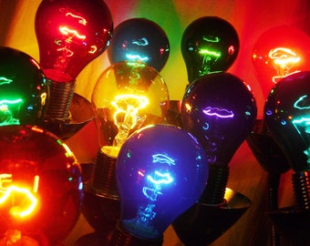 Light Bulbs - A19 Colored Party Light Bulbs