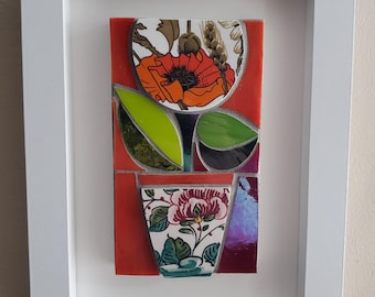 Wandbehang mit gerahmtem Mosaikrahmen